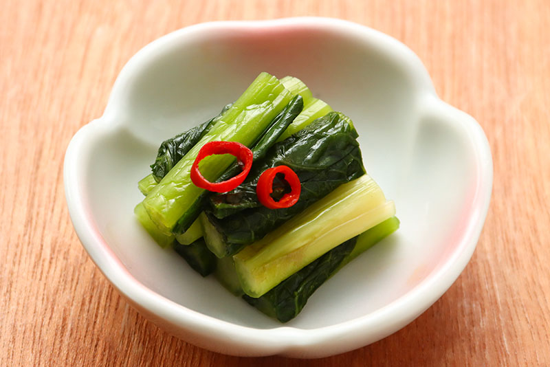 自家製野沢菜漬け